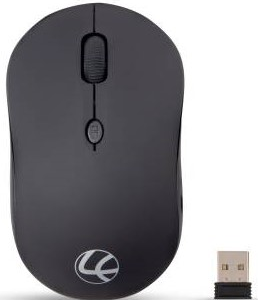 LAPCARE Safari 2.4G Wireless Mouse Black Wireless Optical Mouse (2.4GHz Wireless, Black)