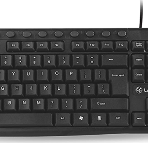 Lapcare E9 Splash Resistant Rugged Wired USB Multimedia Keyboard
