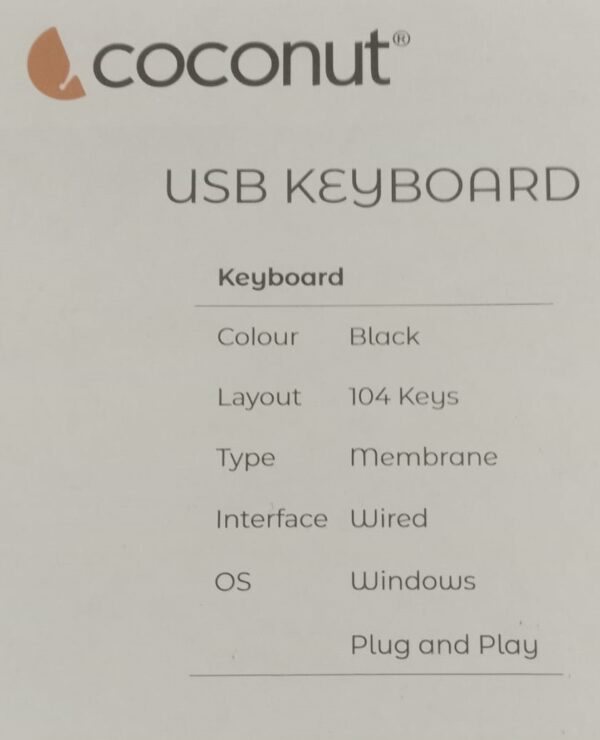 Coconut Keyboard - K11 (Black) - Image 7