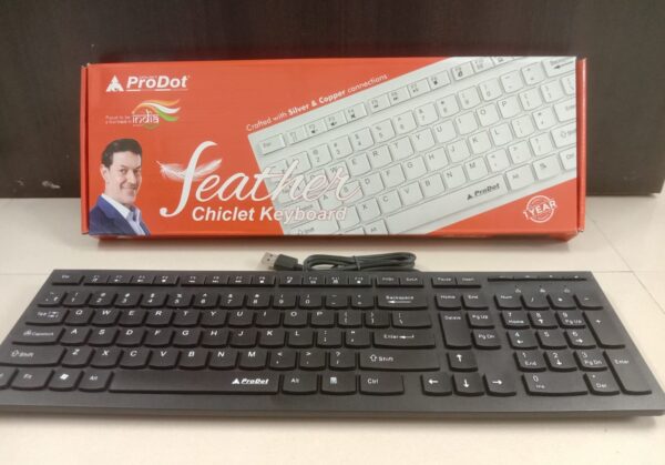 Prodot Feather - Chiclet Keyboard (Black)